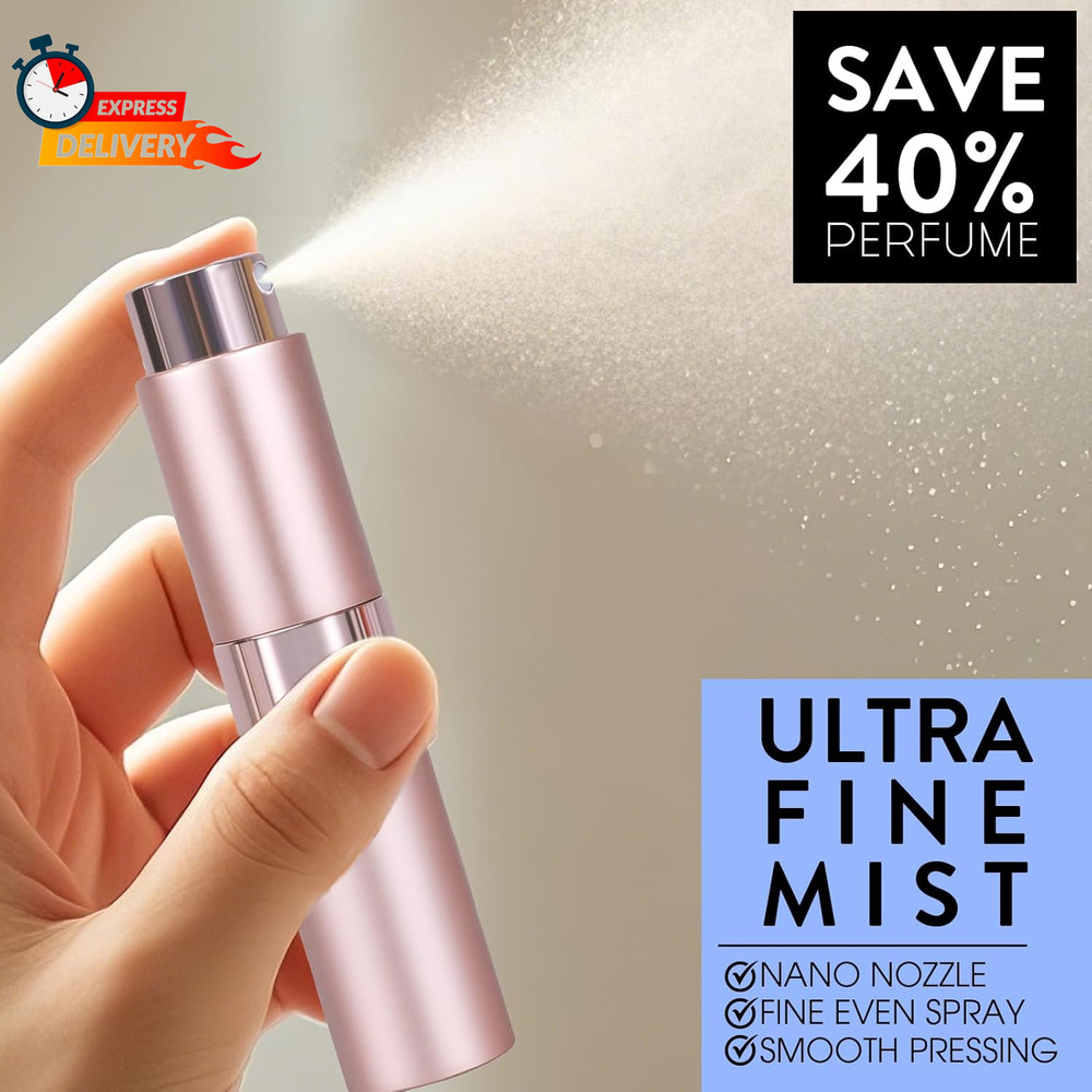 6 Pack 8ML Empty Perfume Atomizer Cologne Travel Spray Bottle for Refill Portabl