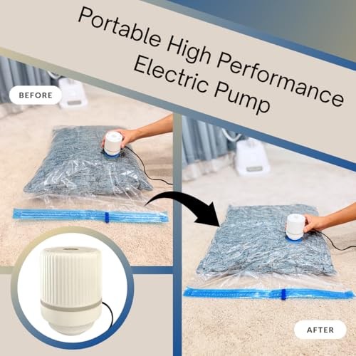 35 Pack Vacuum Storage Bags with Electric Pump, Compression 35 Combo w/ E-Pump