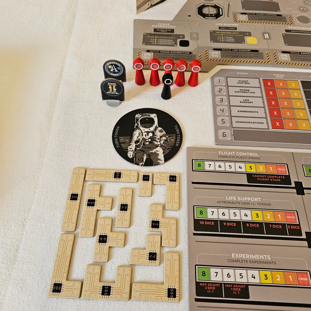 Apollo Nasa Moon Missions board game includes Artemis poster