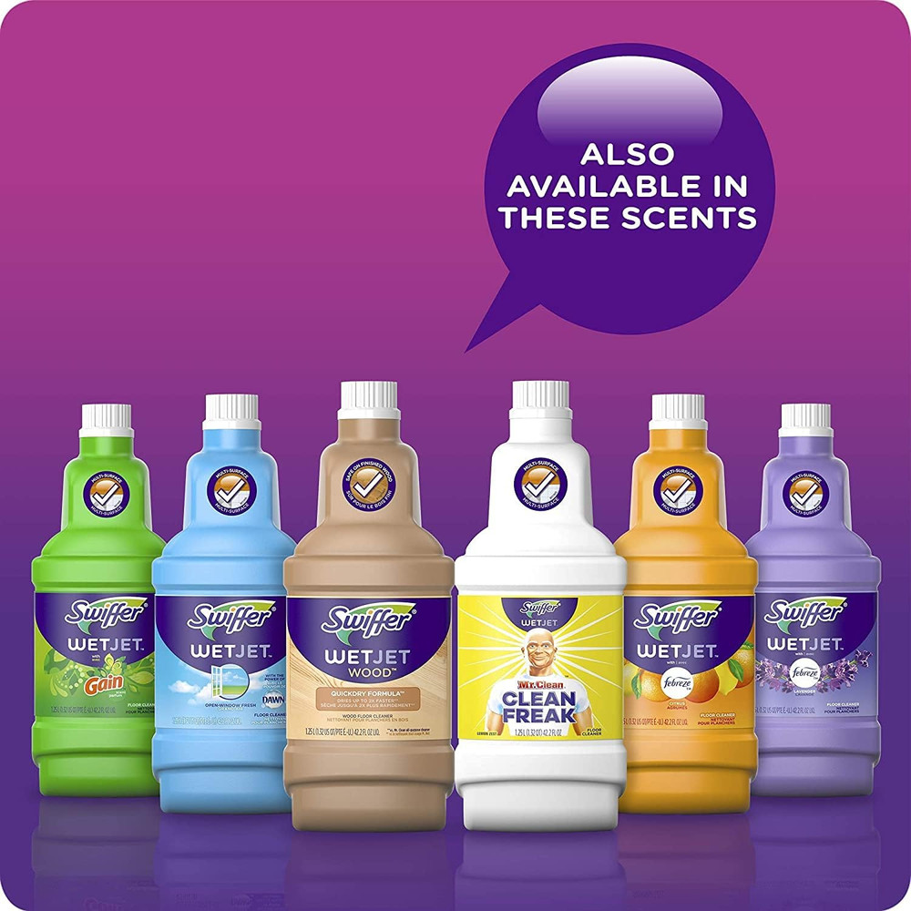 Wetjet Floor and Hardwood Multi-Surface Cleaner Solution Refills, Open Window Fr