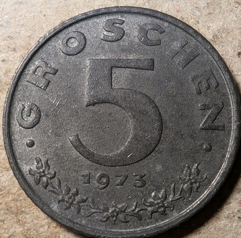 Austria 5 groschen 1973