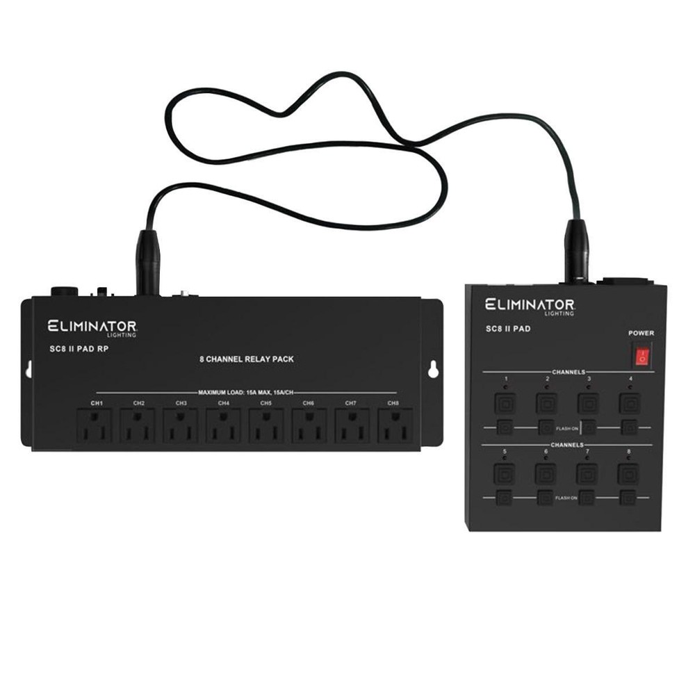 Eliminator Lighting SC8 II PAD SYSTEM Analog On/Off Lighting Controller w Bag