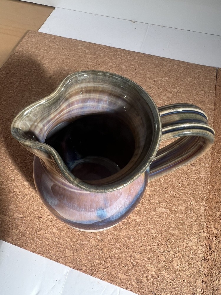 Gregg Olson Studio Stoneware Pitcher. Signed. 6” High