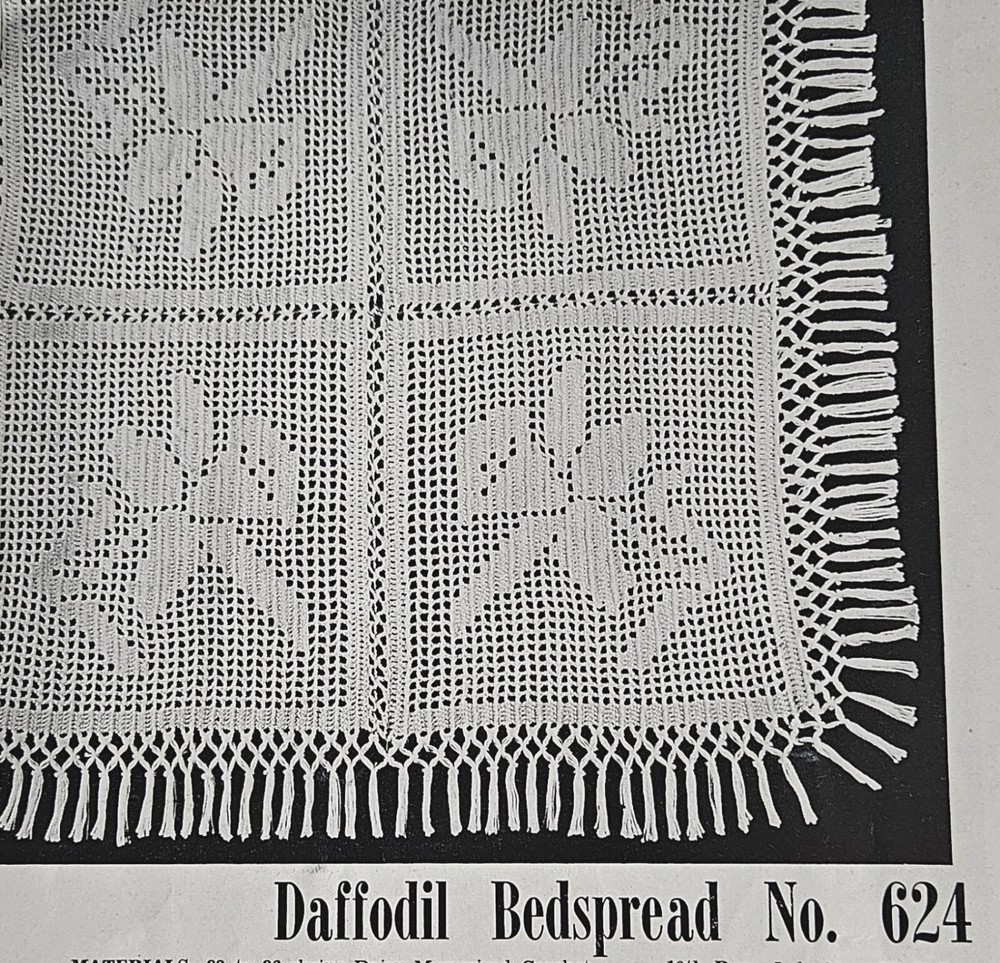 BEDSPREAD Tablecloth NOVELTY CROCHET PATTERNS LILY 102