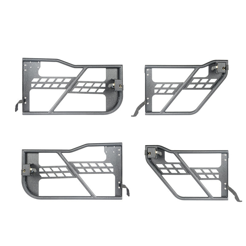 4Pcs Tubular Door Guards Tube Frames Fit Jeep Wrangler JL JT 2018-2025 4-Door