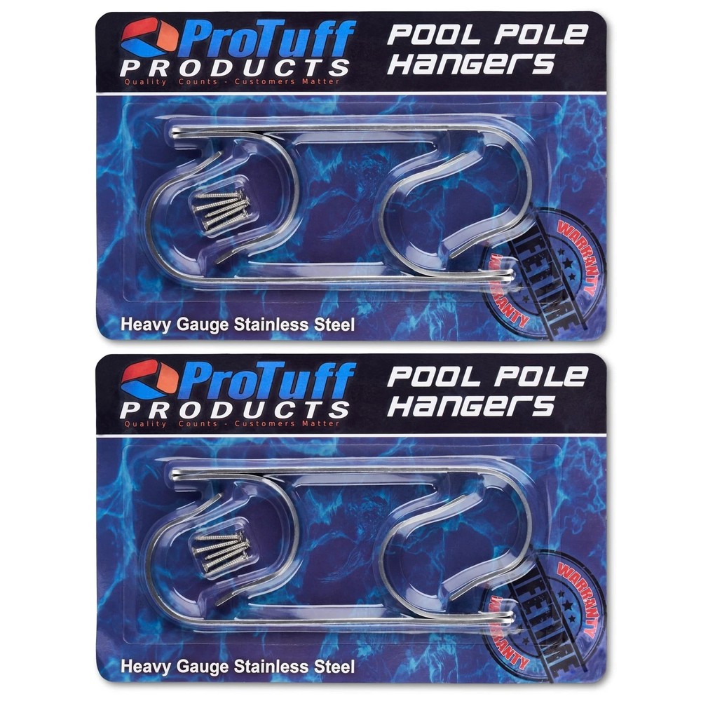 ProTuff Pool Pole Hanger Set – 2 Pack – Unconditional 490 Promise &#