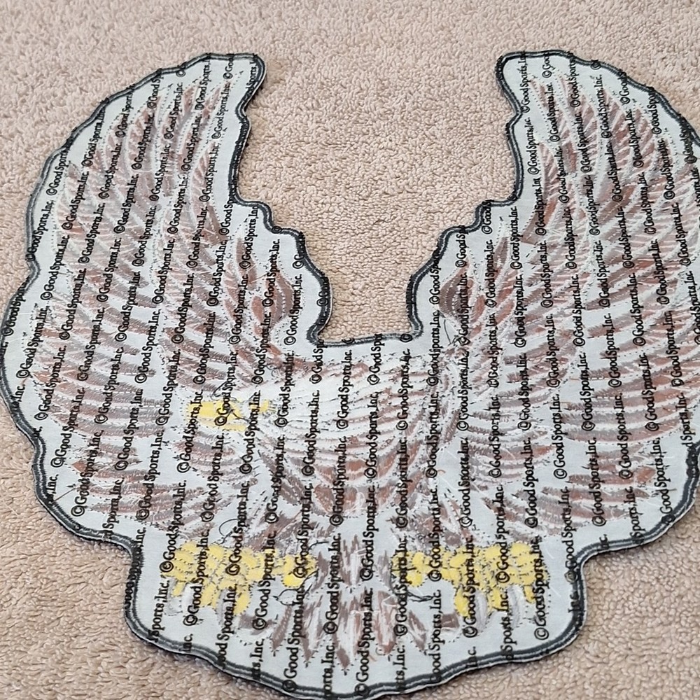 Eagle Biker Patch Large Embroidered Iron On 11" x 9.5"
