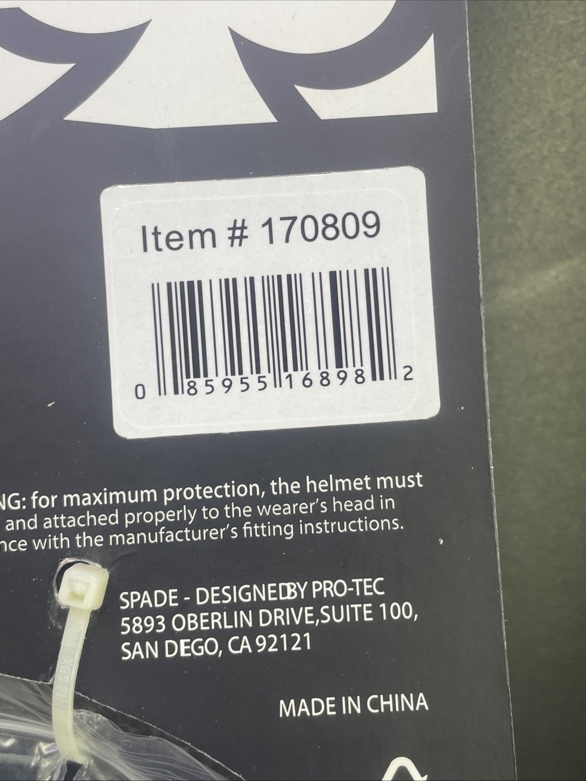 NEW Pro-Tec Spade Series Skateboard Helmet Matte Black M/L Safety Gear