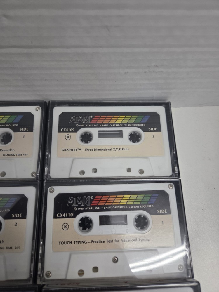 Vintage Atari Program Cassette Lot