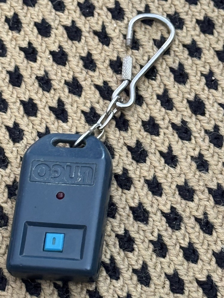 UNGO 1 Button Remote Keyfob Keychain Blue Car Alarm Security Systems