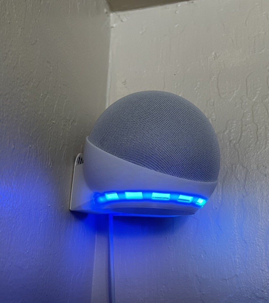 Echo Dot 4/5 Wall  & Corner Mount Bracket Holder Accessory WHITE!!