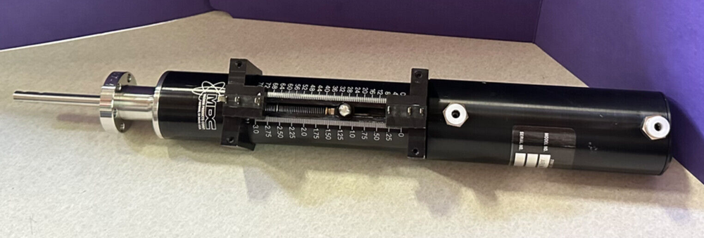AS IS UNTESTED MDC PNEUMATIC LINEAR MOTION FEEDTHROUGH ABLM-133-1.W/MPI.MICRION