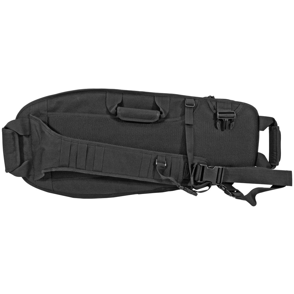 GPS 30 Inch Covert Rifle Case Black with Accessory Storage 600 Denier Polyester