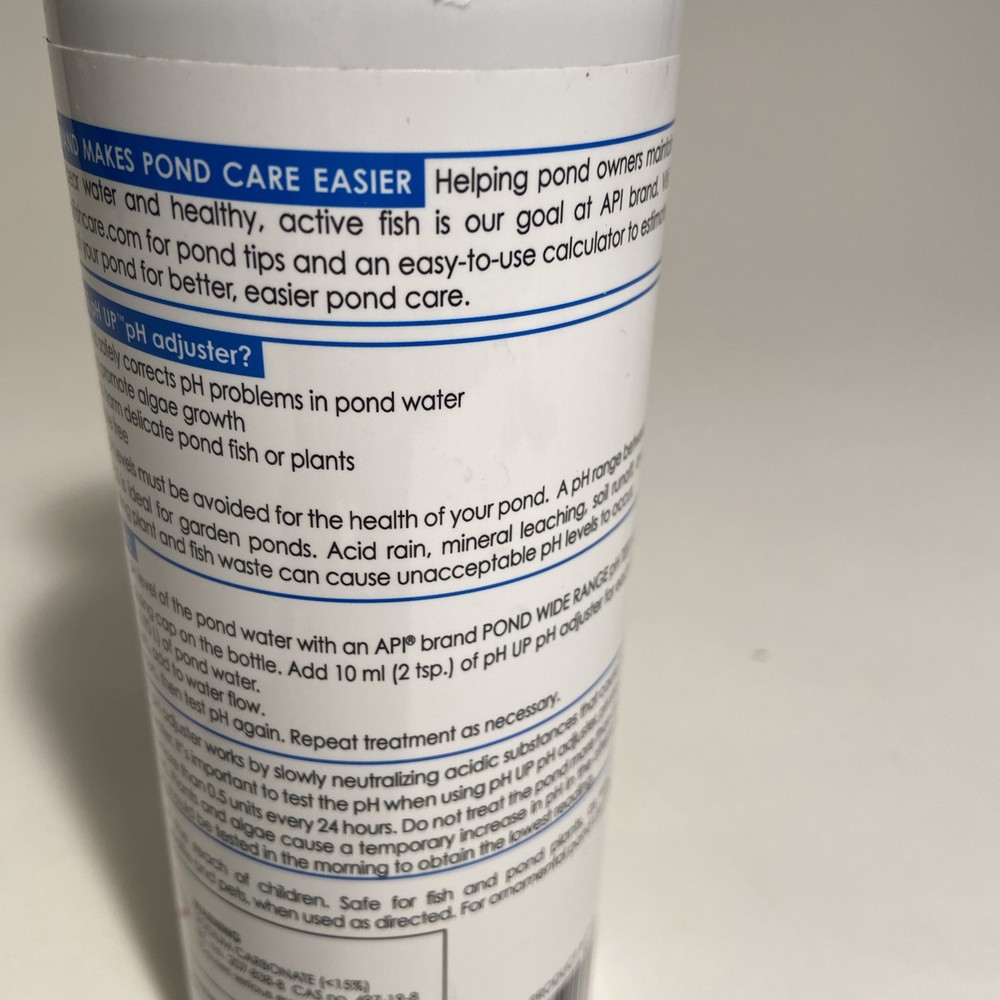 API POND pH UP Pond Water pH Raising Solution 16-Ounce Bottle