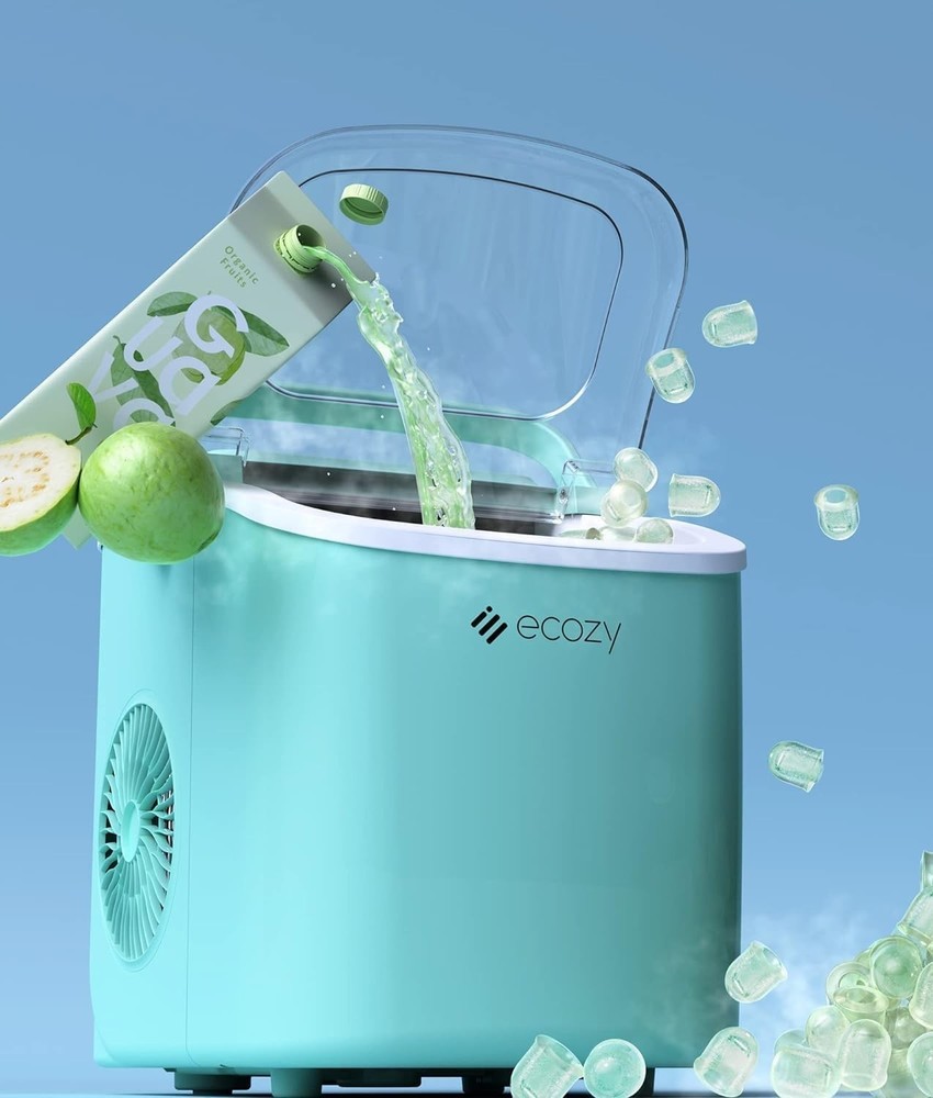 Aqua Portable Ice Maker with Self-Cleaning & Storage Solutions for Everyday Ease