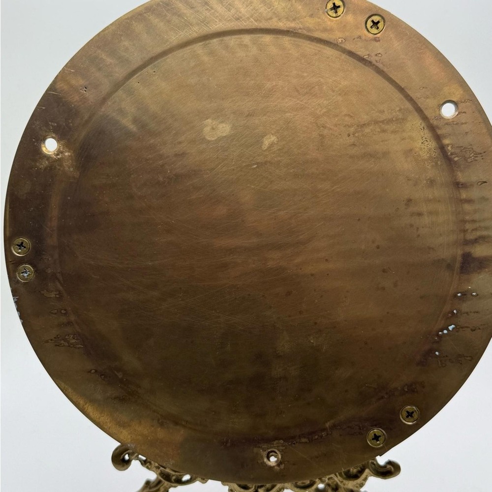 Vintage Brass Nautical Wall Clock - Missing Glass