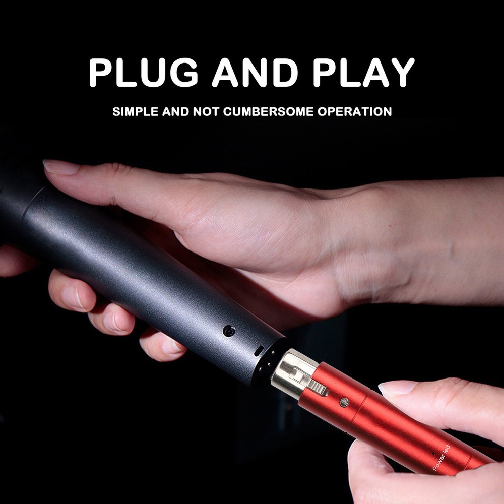 Red Inline Microphone Preamp Lossless Amplification Dynamic Active Inline NY