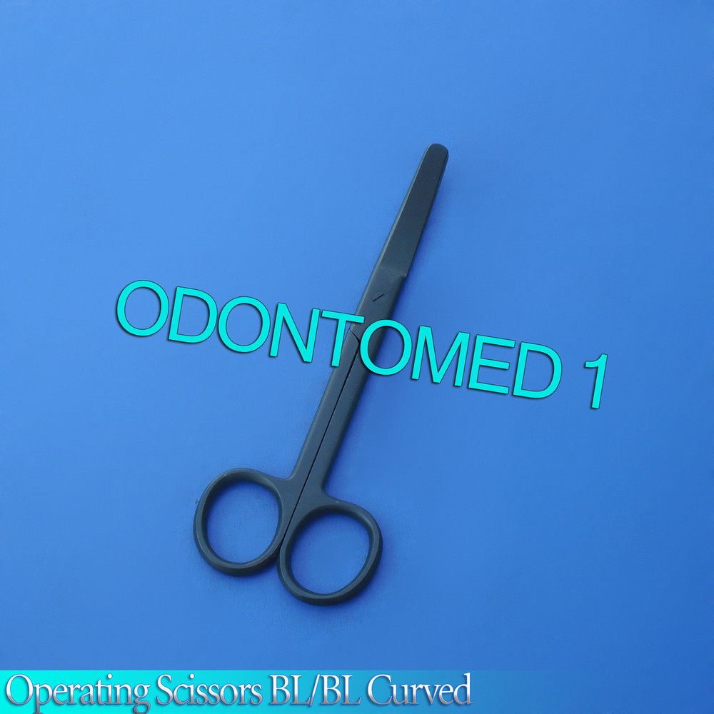 Operating Scissors Curved 5.5" blunt-blunt Black Coated Surgical Instruments