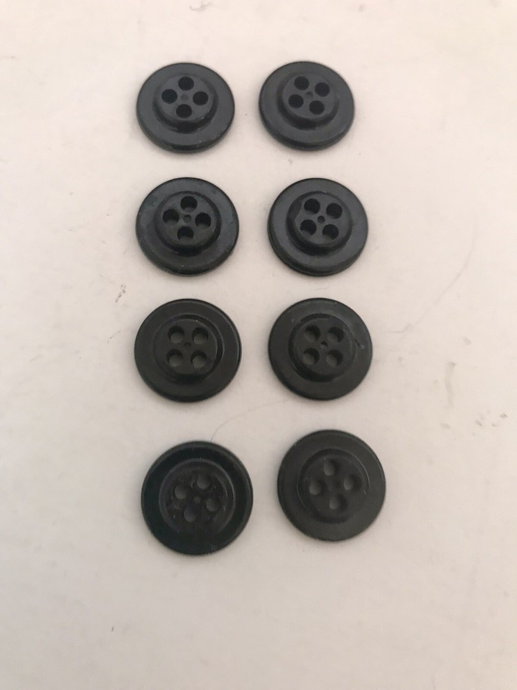 8 NAVY MIDDY CUFF BUTTONS W/ANCHORS