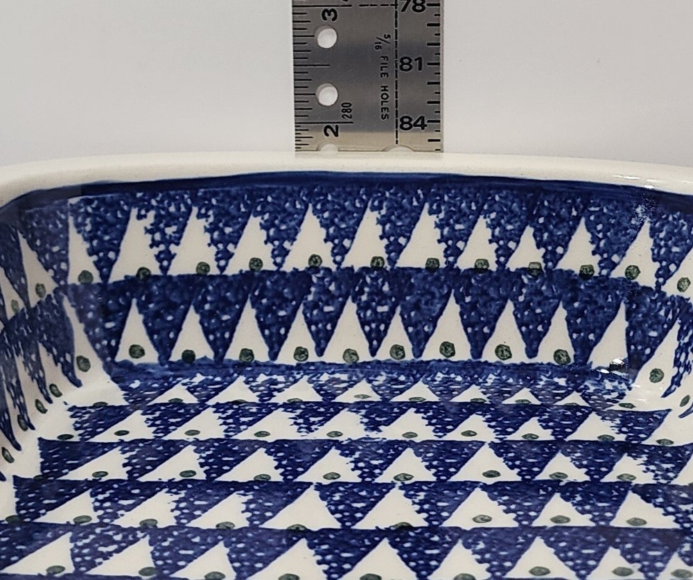 Polish Pottery Small Casserole ~ Tree Pattern