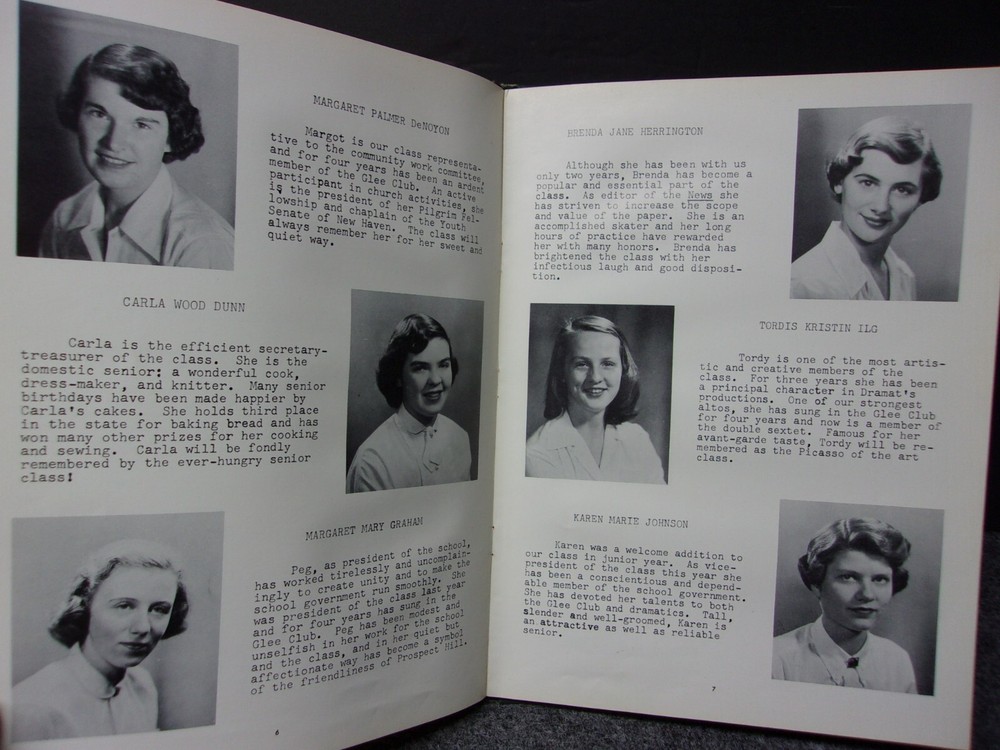 Post Script Yearbook 1954 Prospect Hill School New Haven Ct.