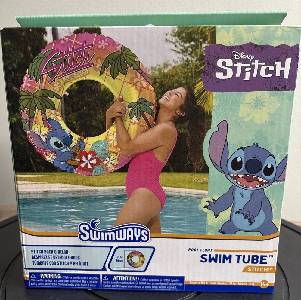 Swim Tube Pool Float, Inflatable Pool Floats, Stitch