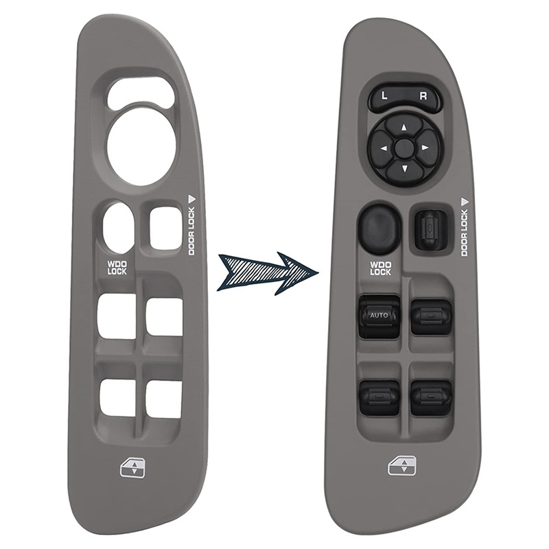 Power Window Switch Control Button 5HZ71WL5AE for Dodge Ram Dakota Durango 2 pcs