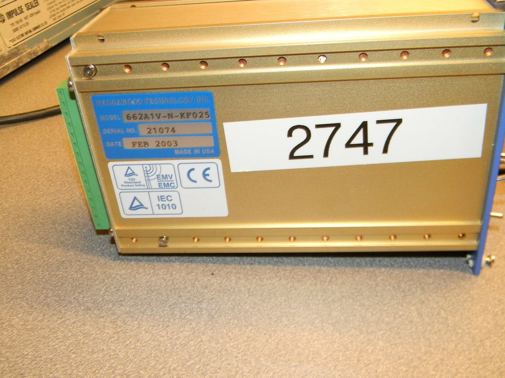 Wedgewood Technology Model 662 UV Analyzer (662A1V-N-KF025) W AF42 Sensor