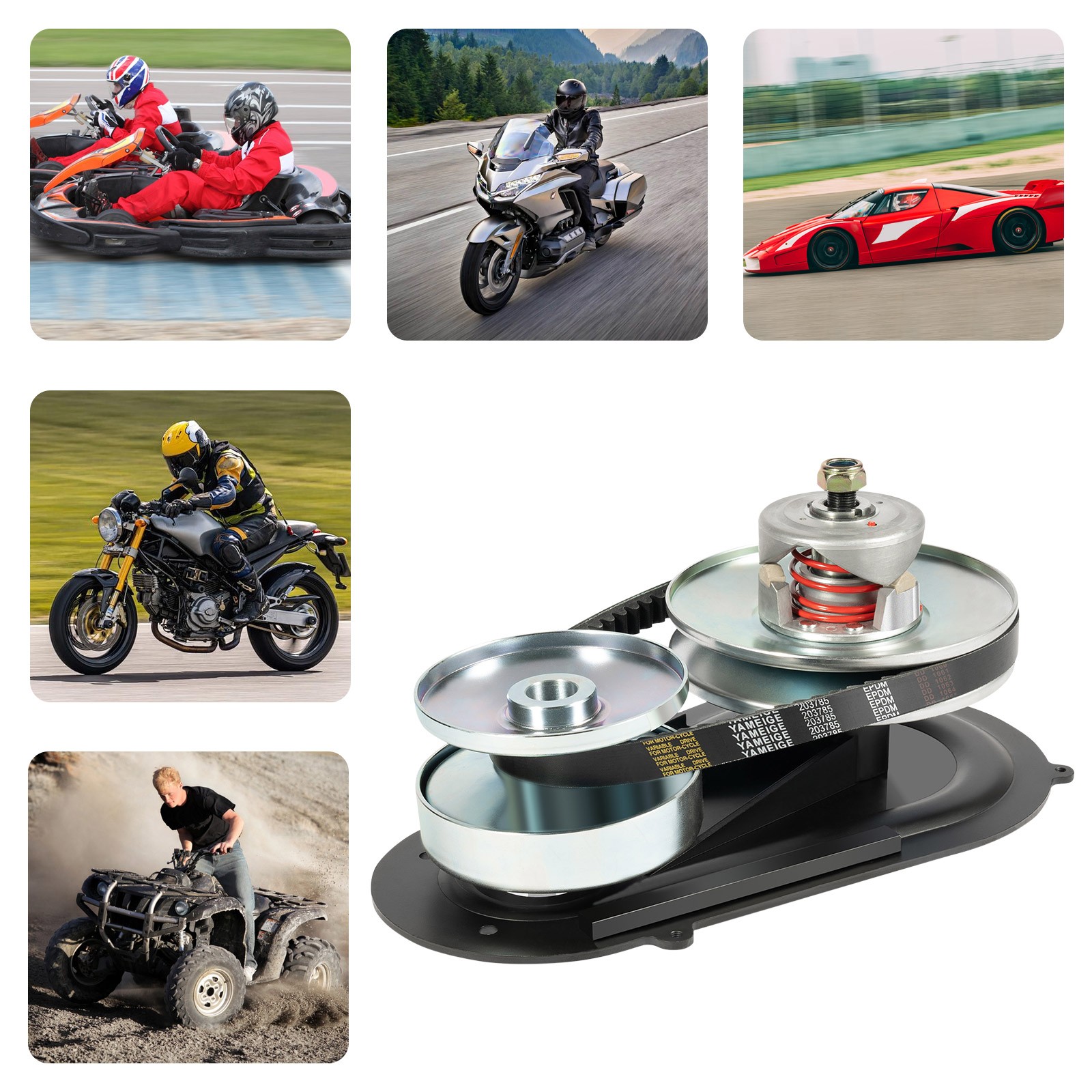 40 Series Torque Converter Kits For 9-16HP Engines+1"Crankshaft 1/4" Keyway NEW