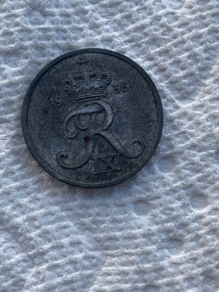 1956 Denmark Coin 5 Ore