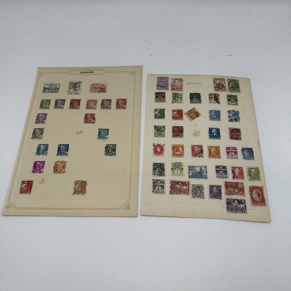 Ex Dealer Stock Unchecked Denmark Stamps