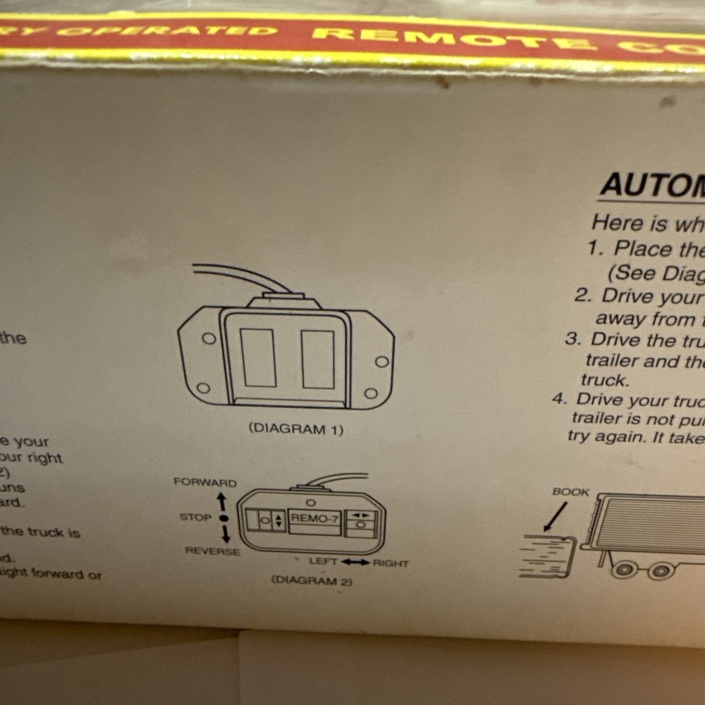 Vintage Remote Control 18-Wheeler Hauler Please See Description