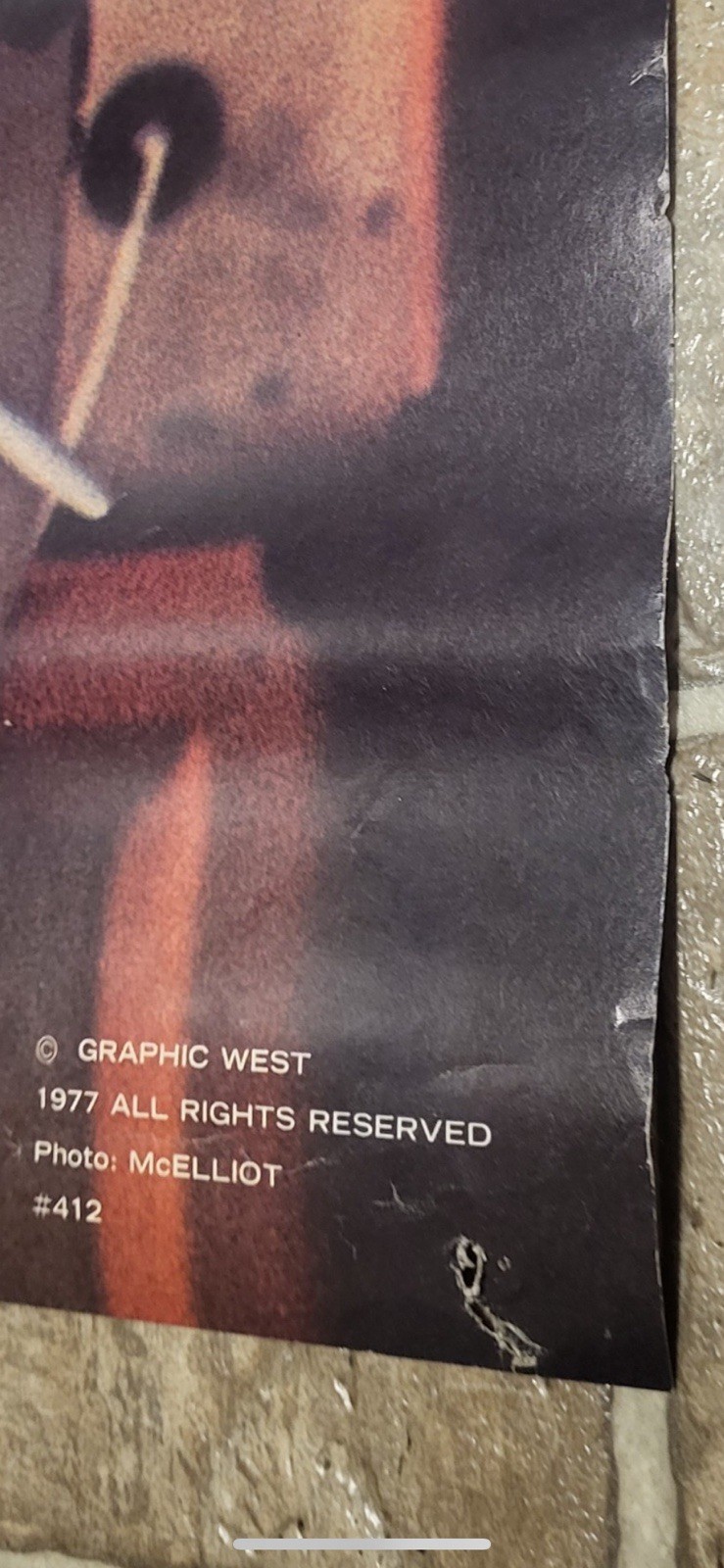 VINTAGE Jimi Hendrix Poster 23” x 34” 1977