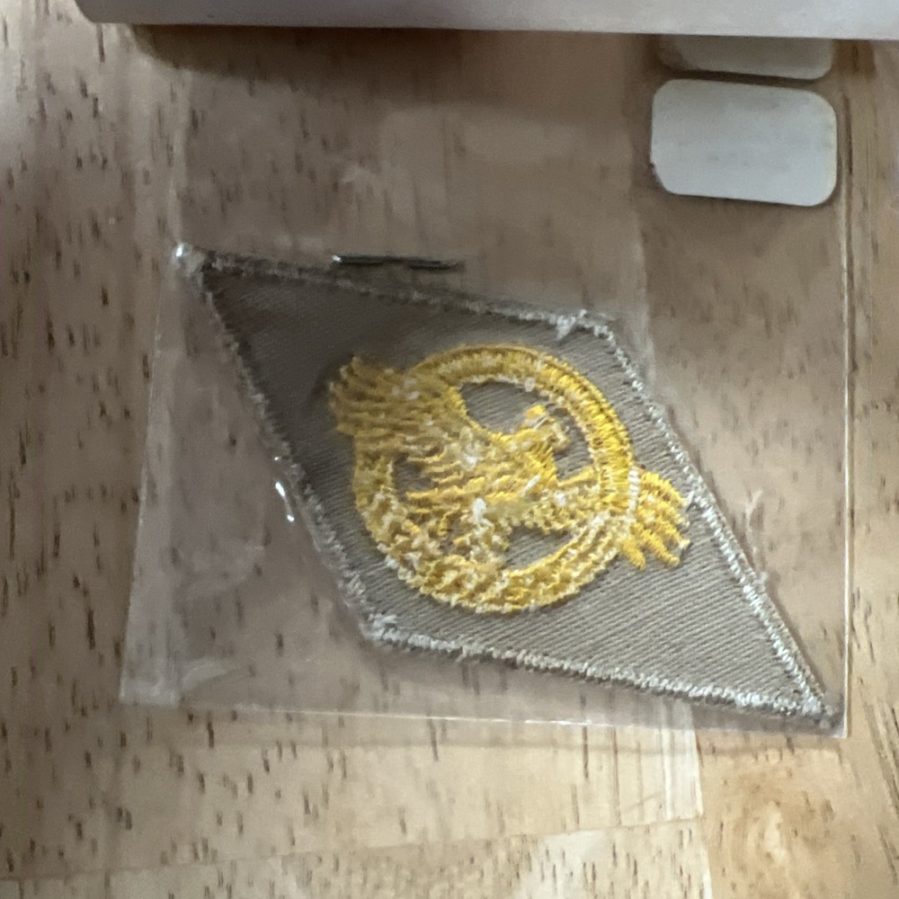 WWII Honorable Discharge Ruptured Duck Patch And Pin