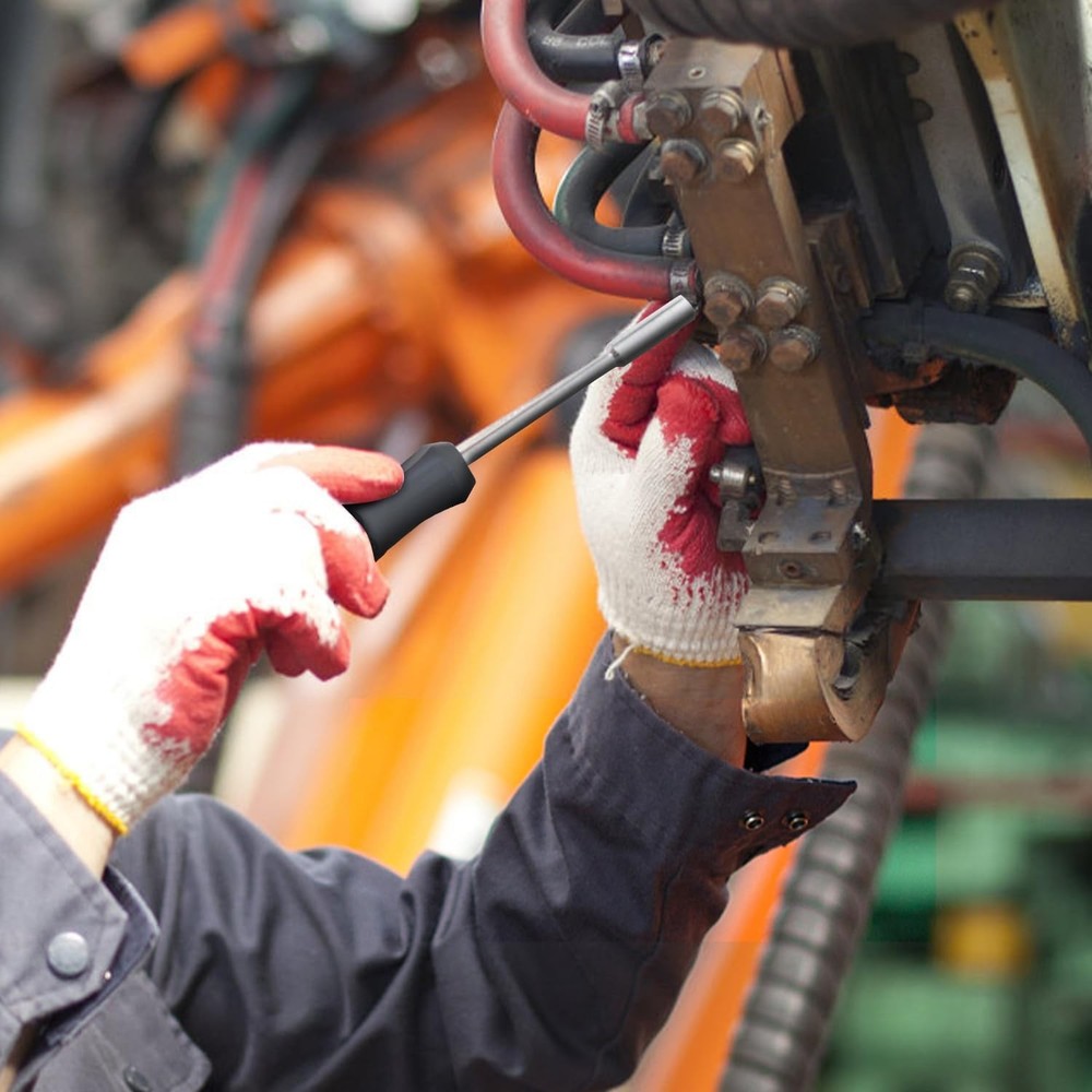 Household Tool Kit with Plastic Toolbox for Home Repair