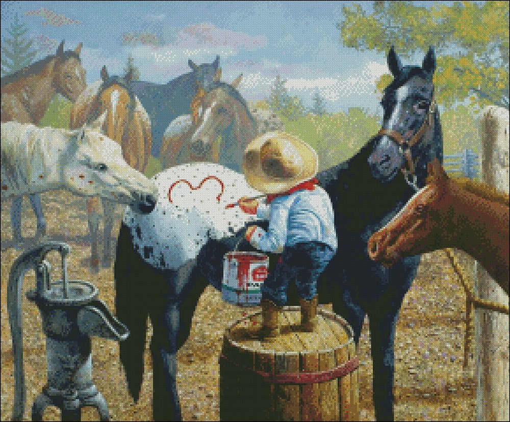 Chart Needlework Crafts DIY-Counted Cross Stitch Pattern -Connect the Dots