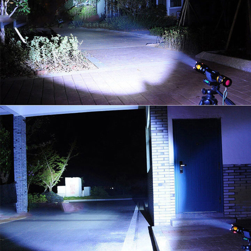 Compact LED Pistol Light Tactical Rail Mounted Gun Weapon Flashlight For Glock