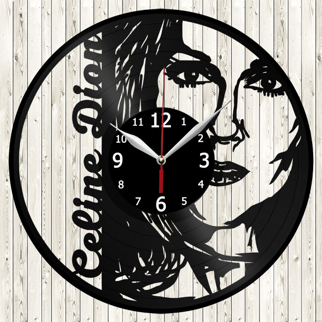 Celine Dion Vinyl Record Wall Clock Decor Handmade 4309