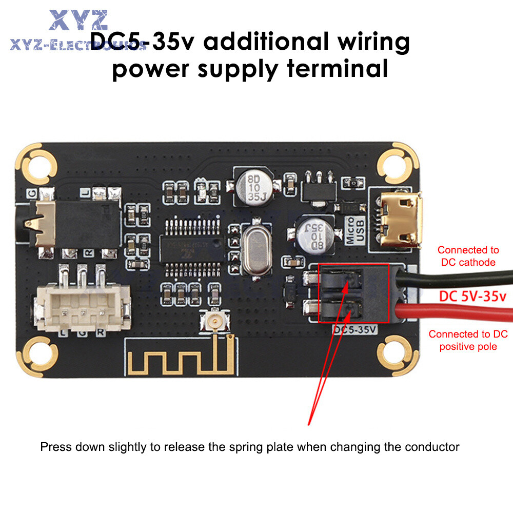 MP3 Bluetooth 4.2 Decoding Board Audio Amplifier Board Car Audio Receiver Module