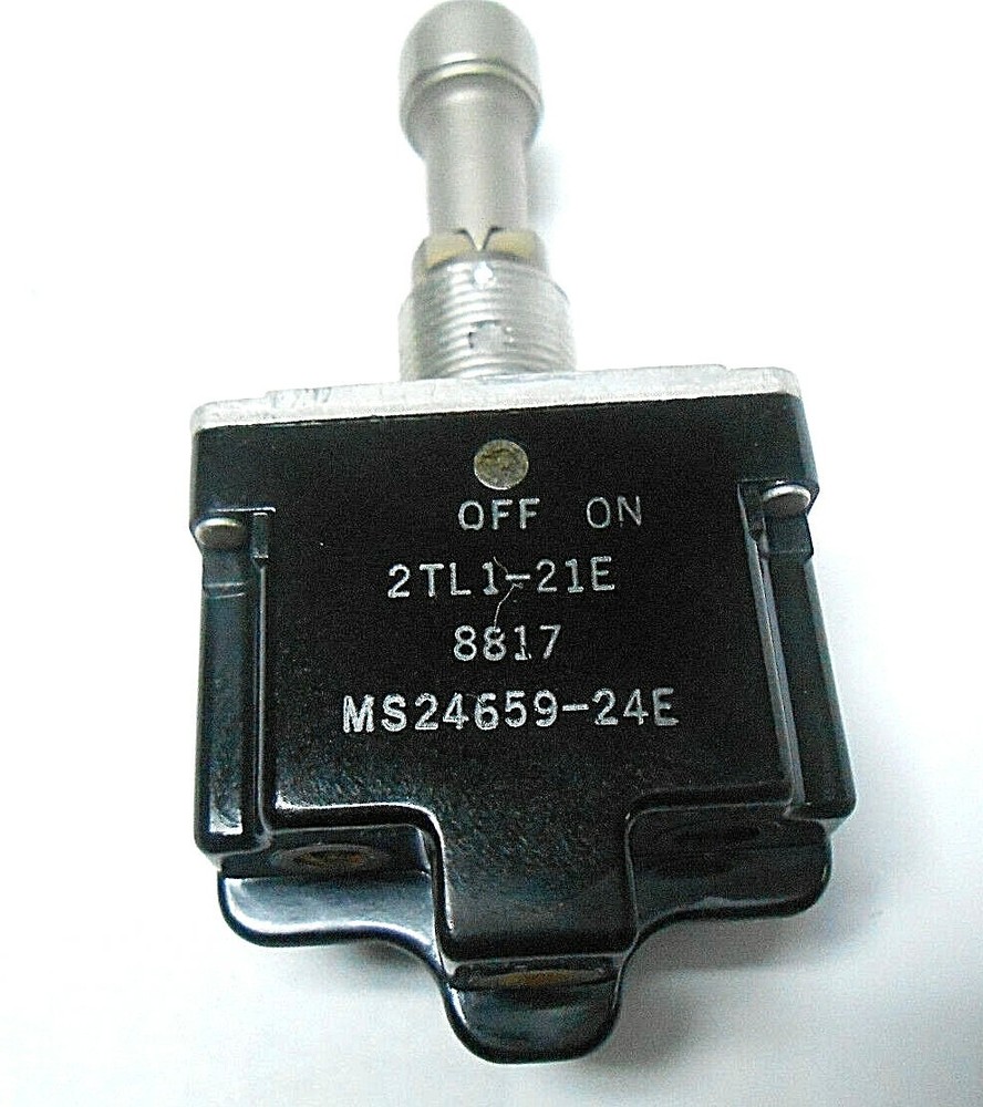 MS24659-24E MICROSWITCH TOGGLE SWITCH, 115VAC @ 15A / 28VDC @ 20A / OFF-ON NOS