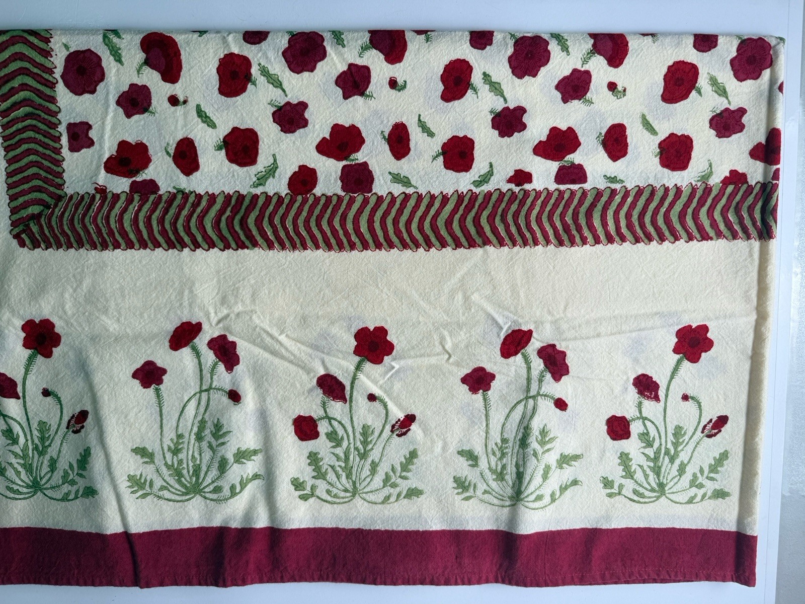 Couleur Nature Square Tablecloth Bruno Lamy Hand Made 70"X70" EUC French Country