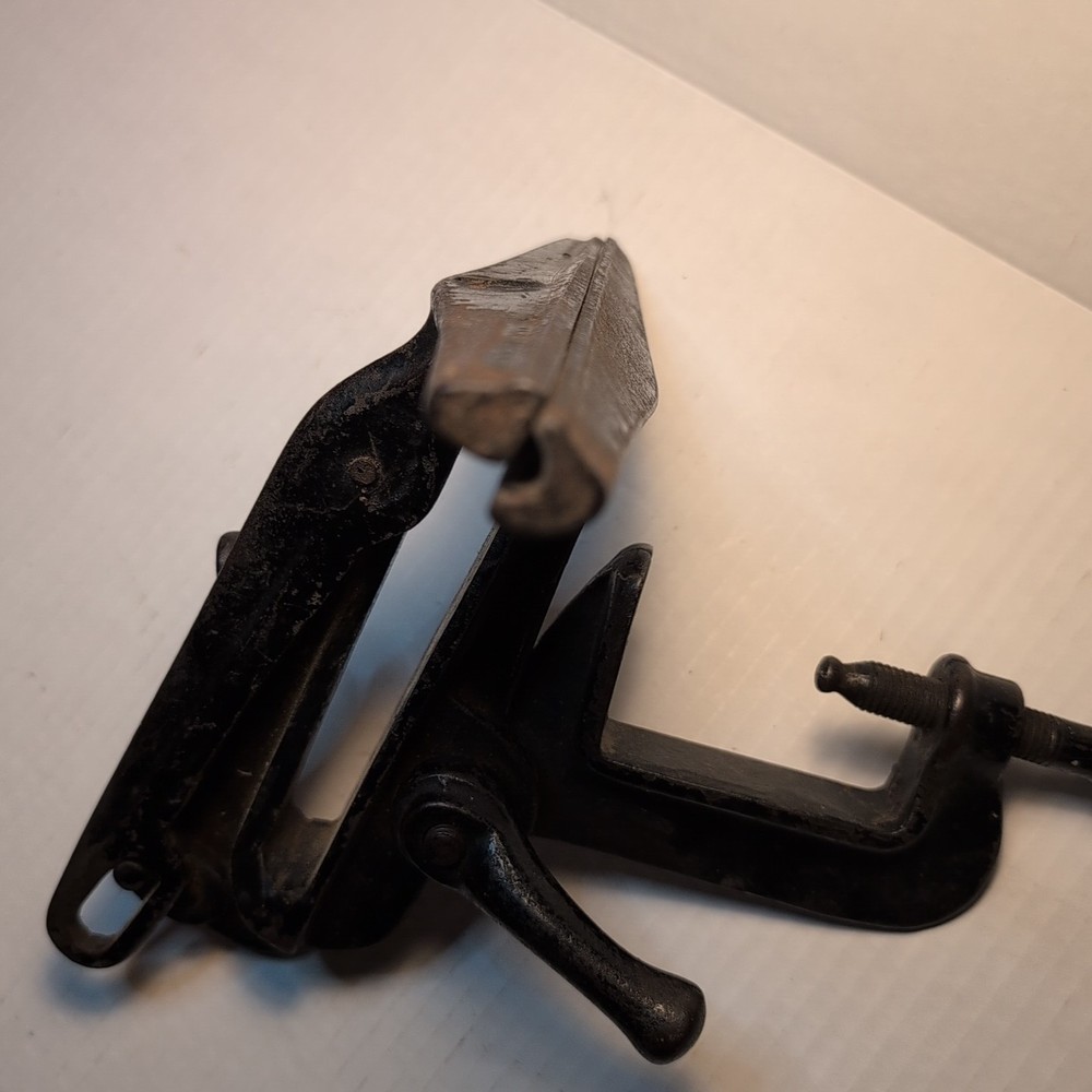 Antique Hand Saw Sharpening Vise 3 Bench Clamp