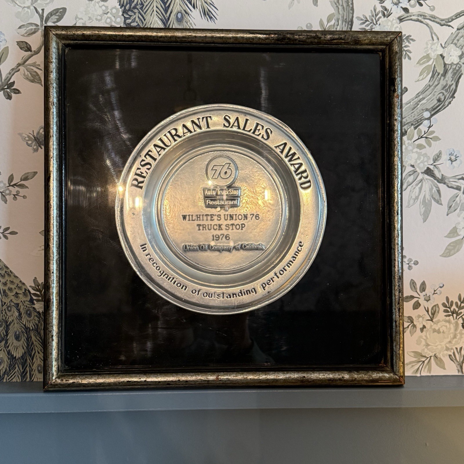 Vintage 1976 Restaurant Sales Award Union 76 Auto/Truck Stop Wilhite’s Union Oil