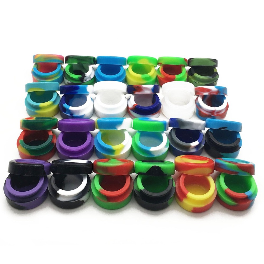 Vegcorn 5ml Silicone Wax Concentrate Containers Non-stick Jars Multi