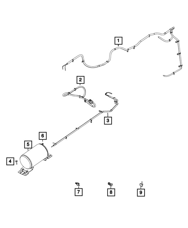 Genuine Mopar Air Line Assembly 68163670ab