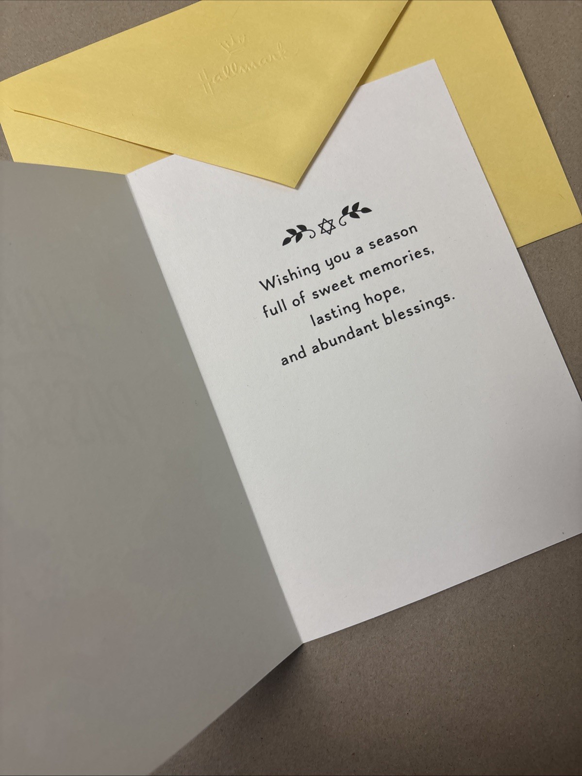 Happy Passover Abundant Blessings Sweet Memories 5”x7” Hallmark Greeting Card