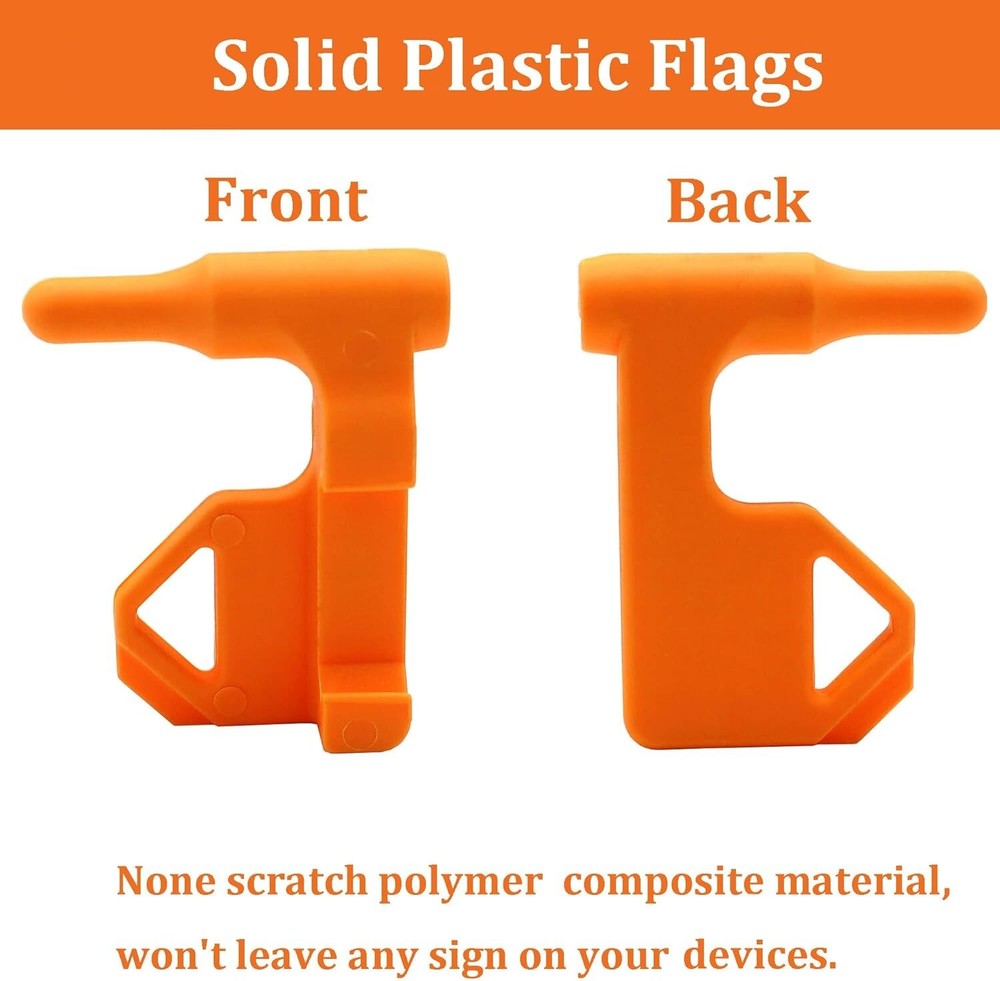 10 High-Quality Durable Chamber Safety Flags with Tags - Versatile Design