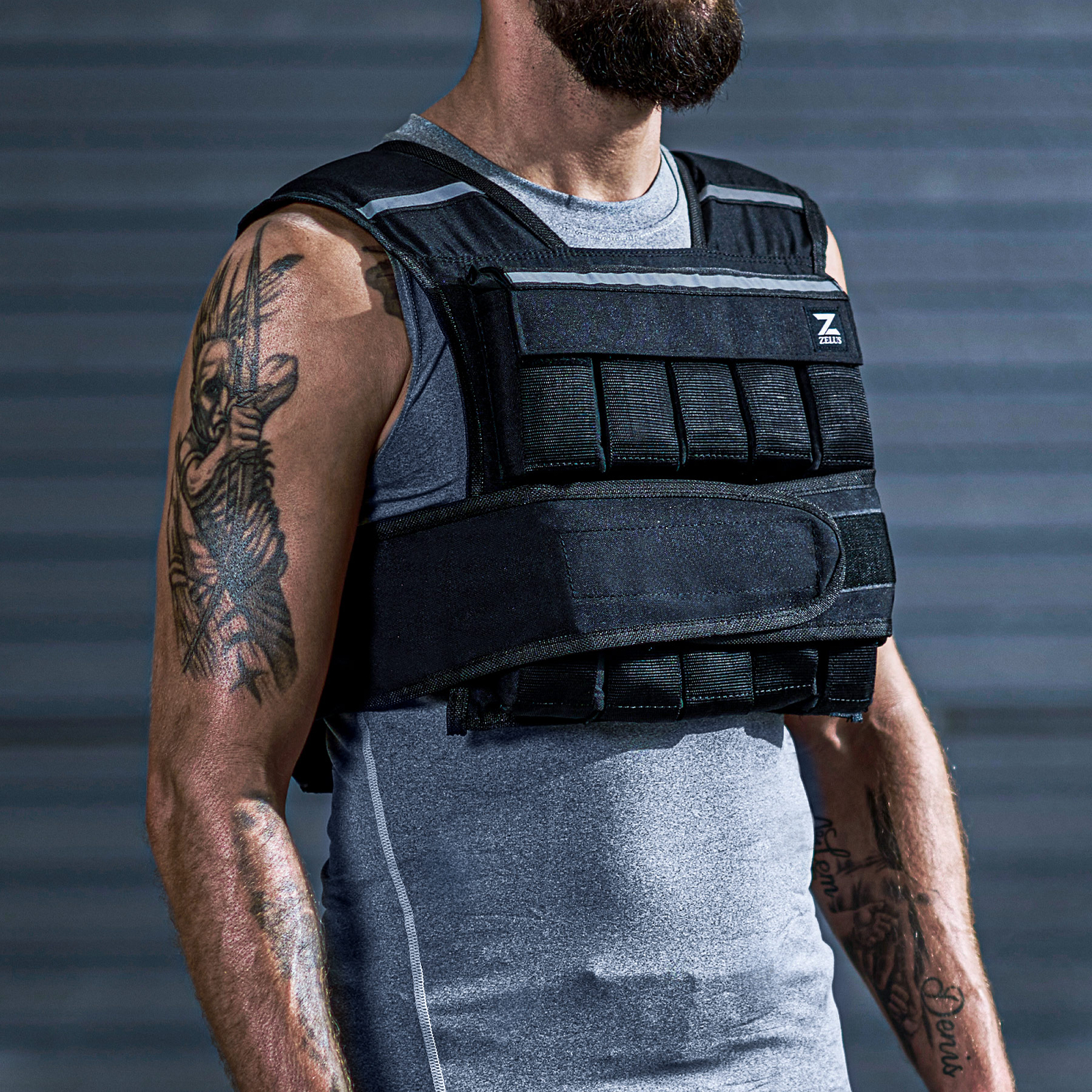 ZELUS 30LB Adjustable Weight Vest Weighted Vest for Running Home Gym Workout