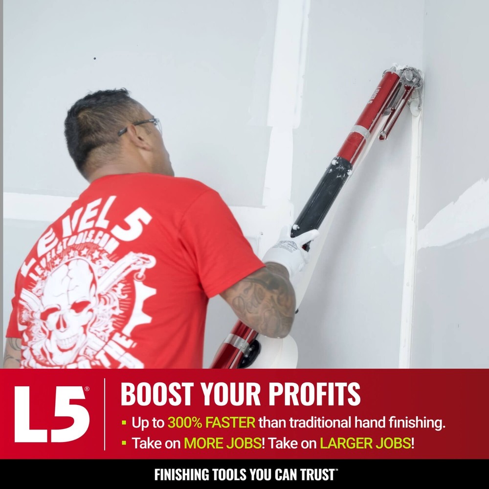LEVEL5 Drywall Taping Tools | MEGA Boxes, Auto Taper, Pump + MiniShot | 4-671P