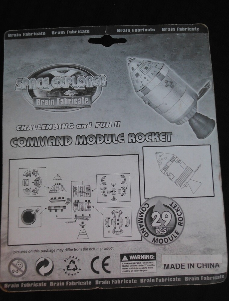 Brain Fabricate Command Module Rocket Space Explorer puzzle Collectors item